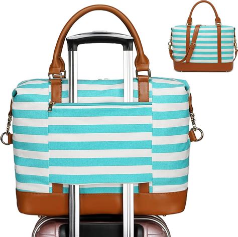 travel tote with suitcase sleeve.